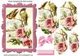 Birds and Pink Roses Bracket Pyramids