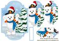 Polar Bear & Penguin in the Snow Bracket Pyramids