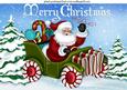 Santas Travelling in Style Ho! Ho! Ho! A4