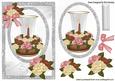 Pretty Roses and Candle Sparkle Card & Topper