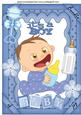 Little Boy Blue Cutting His First Tooth A4