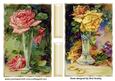 Yellow and Pink Roses in Vases Card Fronts