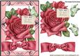 Pretty Big Pink Rose, with Butterflies & Bow