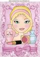 I Love to Wear Makeup, Pretty Girl with Bow A4