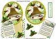 Christmas Carol Sheet & Bell on Scroll Over the Edge