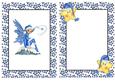 Magical Blue Winter Faerie with Snow A5 Insert