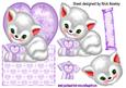 You're the Cats Meow! Love U Lilac Kitty Over the Edge