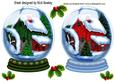 Woodland & Cottage in the Snow , Snowglobes
