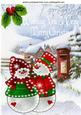 Illuminated Mr & Mrs Snowman in Snow Scene A4