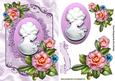 Cameo in Lilac with Pretty Summer Flowers