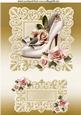 Cream Shoe with Peach Roses A4