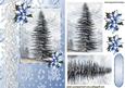 Lovely Christmas Fir Tree with Snow & Poinsettias Pyramids