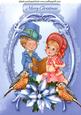 Vintage Carol Singers in Ornate Frame A4