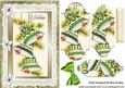 Green Bells with Lace & Poinsettias Bracket Pyramids