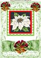 Lovely Poinsettias and Gold Bells with Bow A4