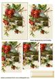 Red Roses with Little Birds Pyramids