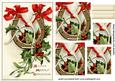 Horseshoe & Wishbone Entwined with Holly Pyramids