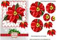 Red Poinsettias with Bow Circle Pyramids