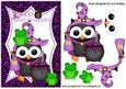 Happy Owl-o-ween, with Litle Owl & Frogs
