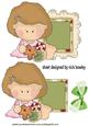 Little Polly with Christmas Frame & Ginger Bread
