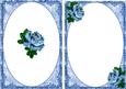 Pretty Blue Roses A5 Insert
