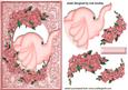 Pink Elephant in Frame of Flowers