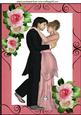 Love is in the Air1 Dancing Couple with Roses A4