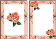 Pretty Peach Roses A5 Insert