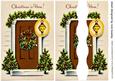 Lovely Brown Front Door with Holly Side Stacker