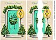 Lovely Turq Front Door with Holly Side Stacker