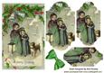 Vintage Children with Little Dog Bracket Pyramids