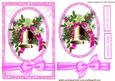 Pretty Gold Bells with Pink Bow Card & Topper