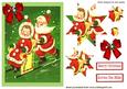 Santa and Mrs Claus Playing in the Snow Star Pyramids
