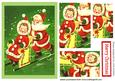 Santa and Mrs Claus Playing in the Snow Square Pyramids