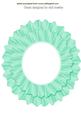 Large Frill Base in Mint Green for Bigger Rocker Card