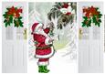 Santa with Little Robin in the Snow Gatefold
