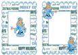 Santa Girl Celebrating Christmas A5 Insert