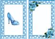 Pretty Polkadot Blue, with Shoe and Rose A5 Insert