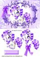 Cute Purple Fantasy Pony in Ornate Frame