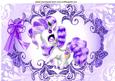 Cute Purple Fantasy Pony in Ornate Frame A4