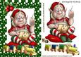 Santas Elf Making Toys with Toy Train