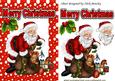 Lovely Santa with His Sack of Toys, and Holly