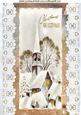 Lovely Church Scene with Snow on Lace, A4