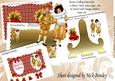 Lovely Vintage Children on Tartan Scalloped Book Mini Kit