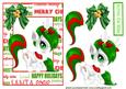 Cute Little Christmas Pony with Bow