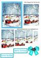 Lovely Snow Scene of a Vintage Horse & Carriage Pyramids