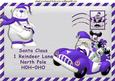 Santa in His Purple Car with Friends , Northpole Letter A4