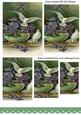 Beautiful Vintage Doves with Lilac Flowers Pyramids