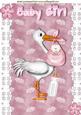 Stork Carrying Sweet Baby Girl,a4