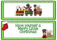 Santa Express with His Toys and Stockings Dl Insert